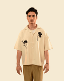 Denzel | Off White Half Sleeve Shirt