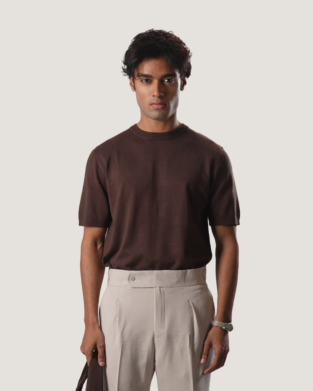 Drift | Coffee Knit Tee