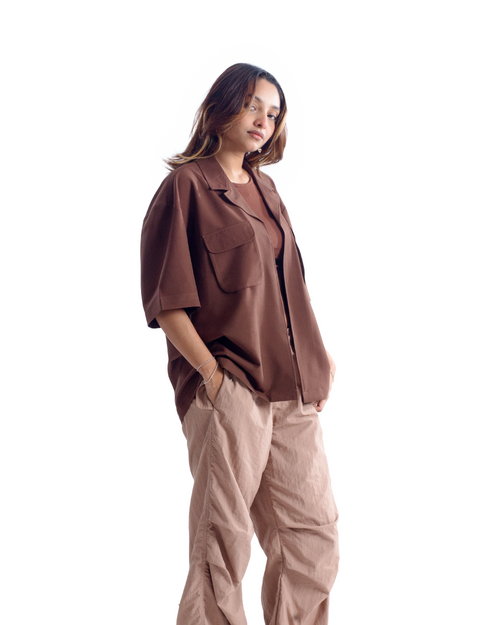 Ember | Brown Half-Shirt