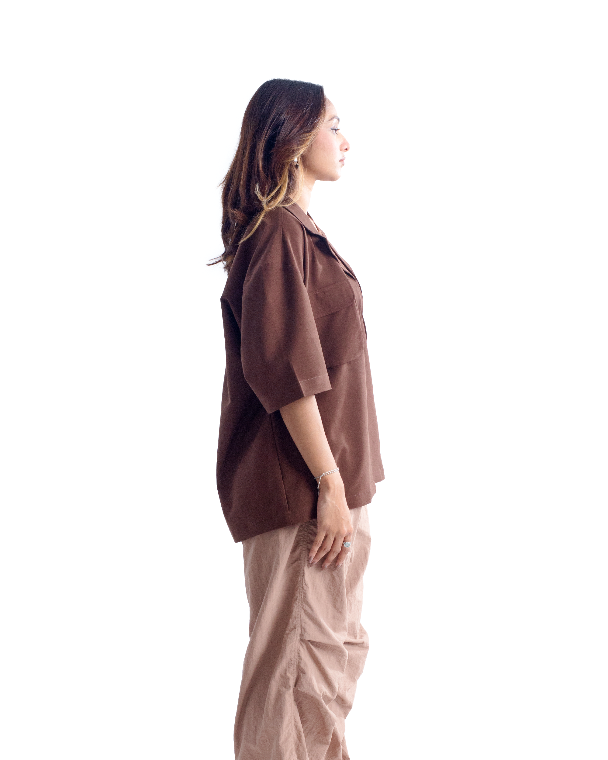 Ember | Brown Half-Shirt