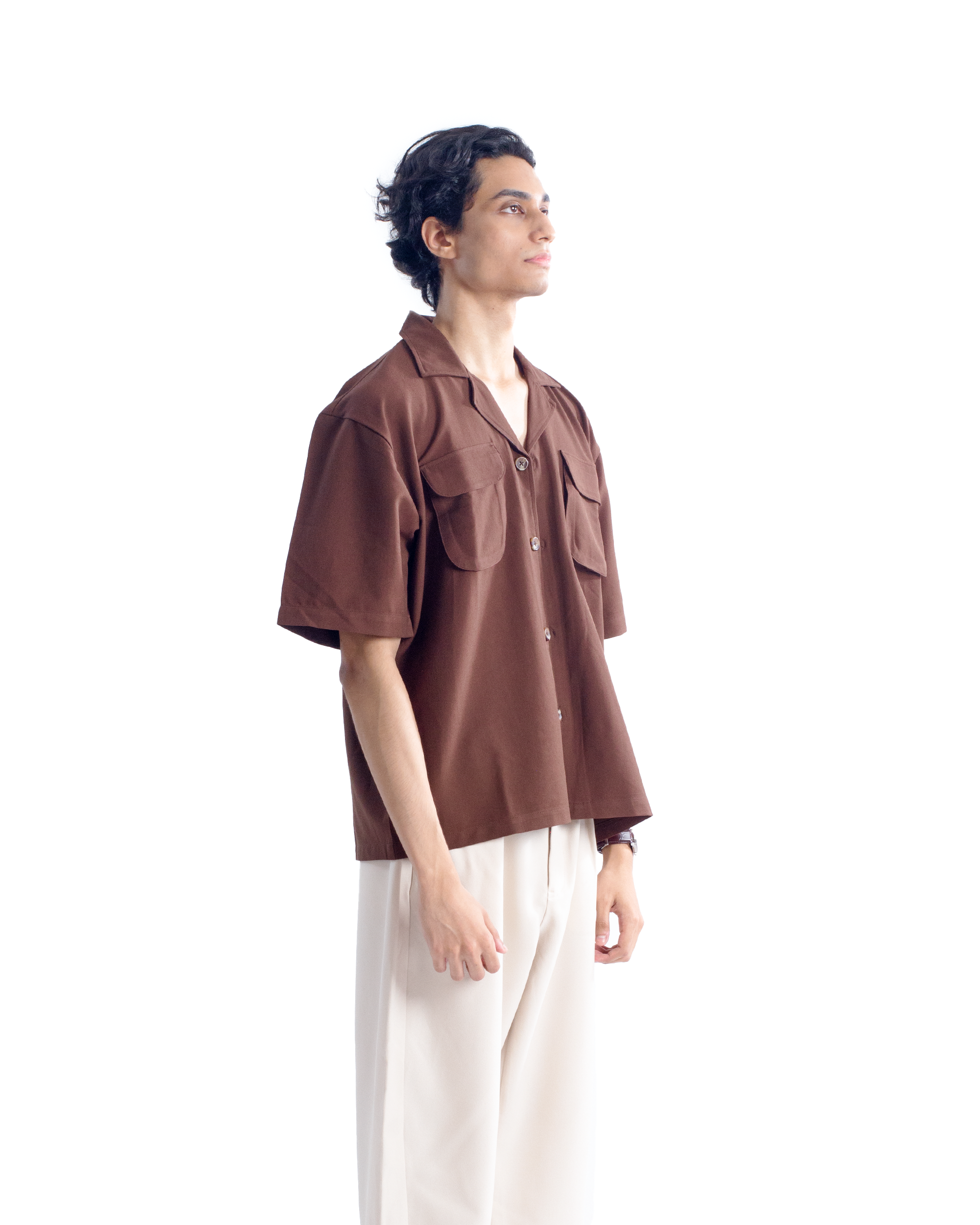 Ember | Brown Half-Shirt