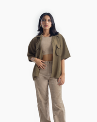 Fern | Sage Green Half-Shirt