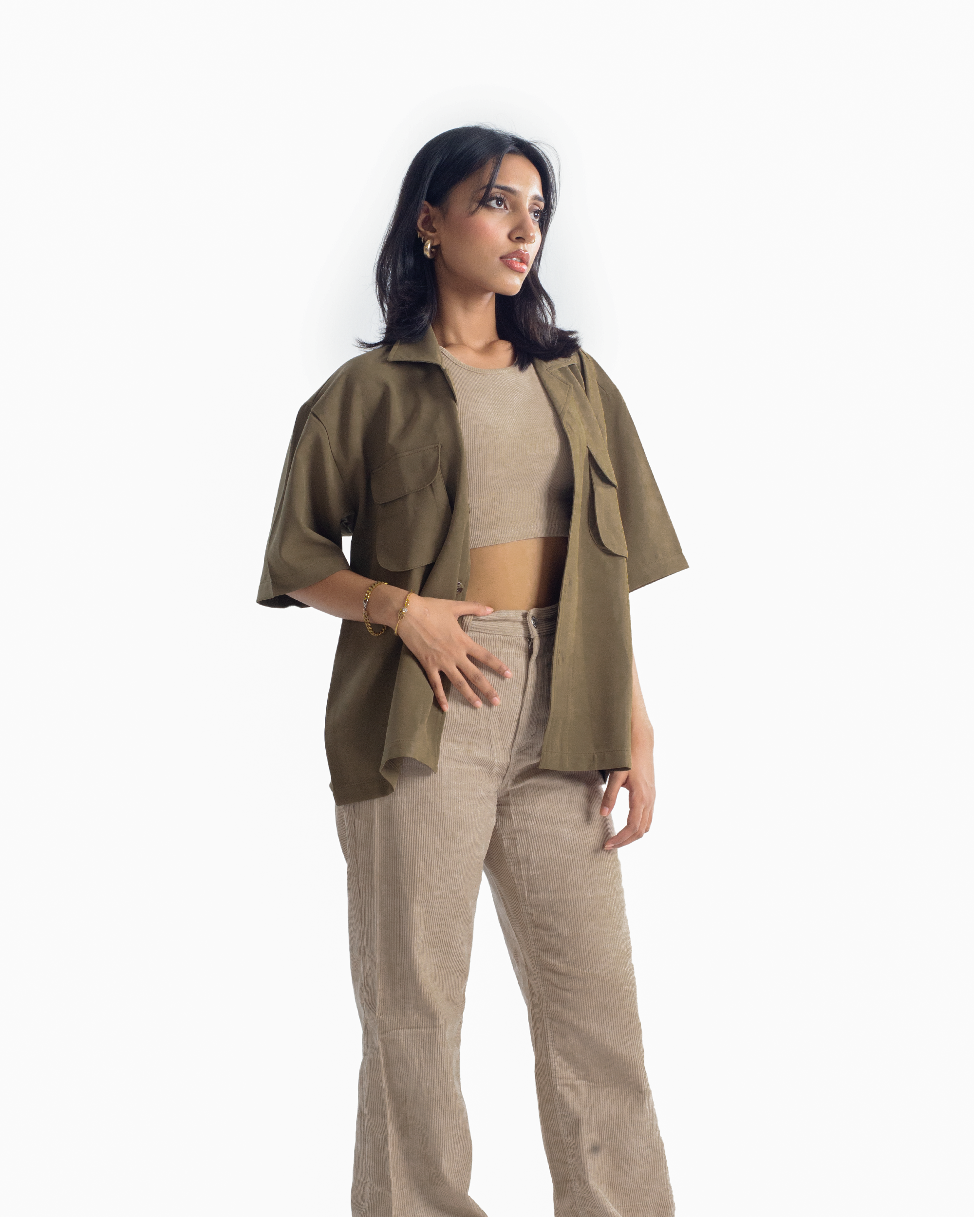 Fern | Sage Green Half-Shirt