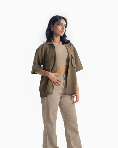 Fern | Sage Green Half-Shirt