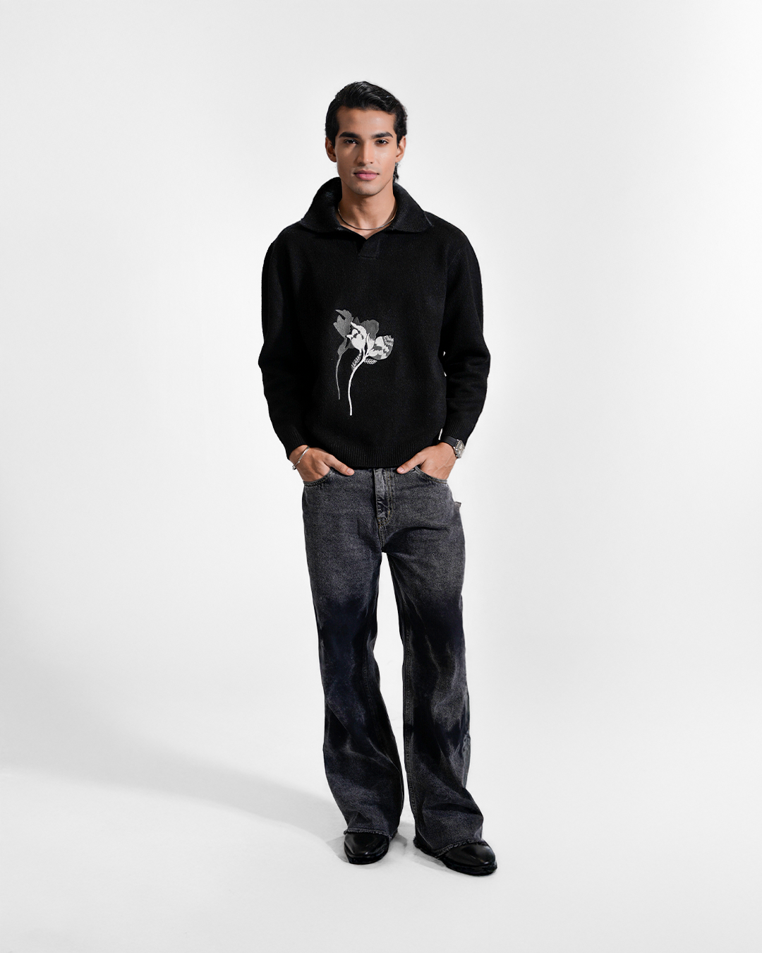 BLOOM | Embroidered Knit Sweater