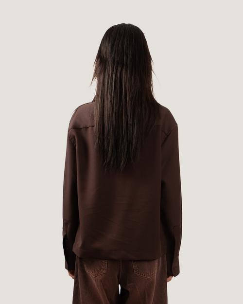 HEARTH | Sepia Embroidered Overshirt