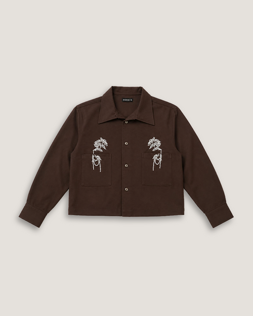 HEARTH | Sepia Embroidered Overshirt