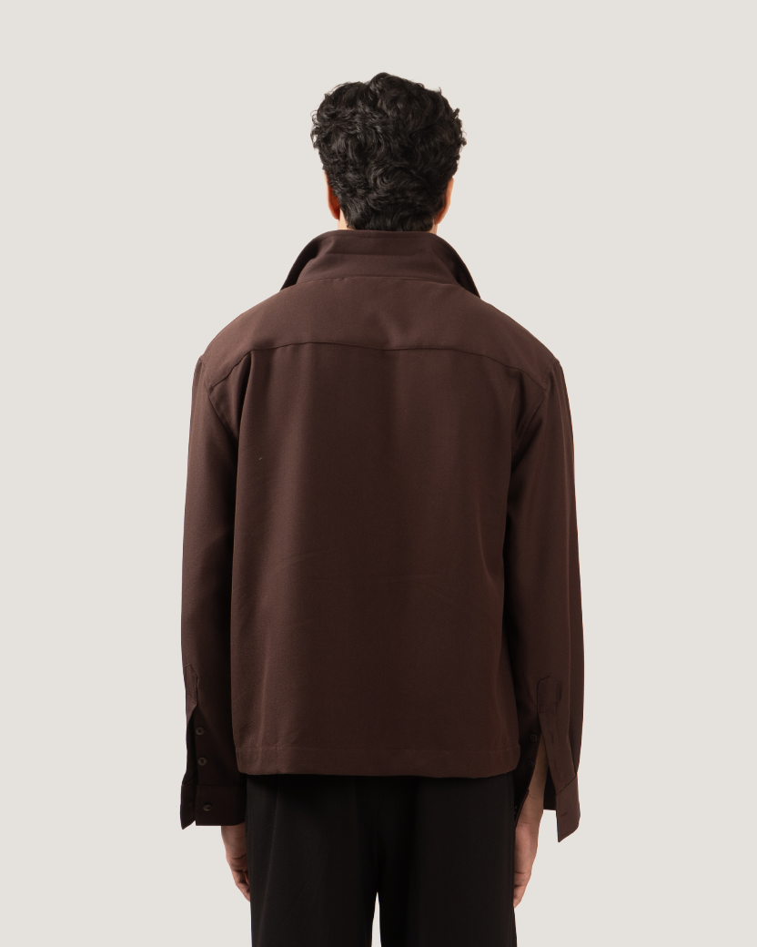 HEARTH | Sepia Embroidered Overshirt