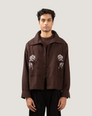 HEARTH | Sepia Embroidered Overshirt