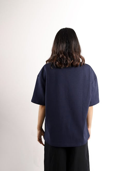 Blu | Blue Unisex Oversized Tee