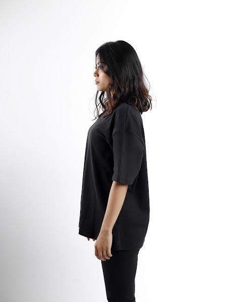 Evenos | Black Unisex Oversized Tee