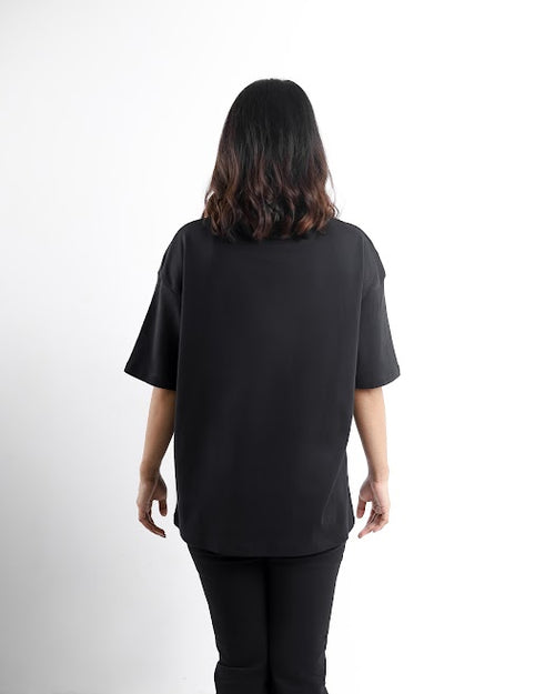 Evenos | Black Unisex Oversized Tee
