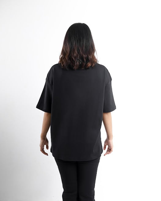 Evenos | Black Unisex Oversized Tee