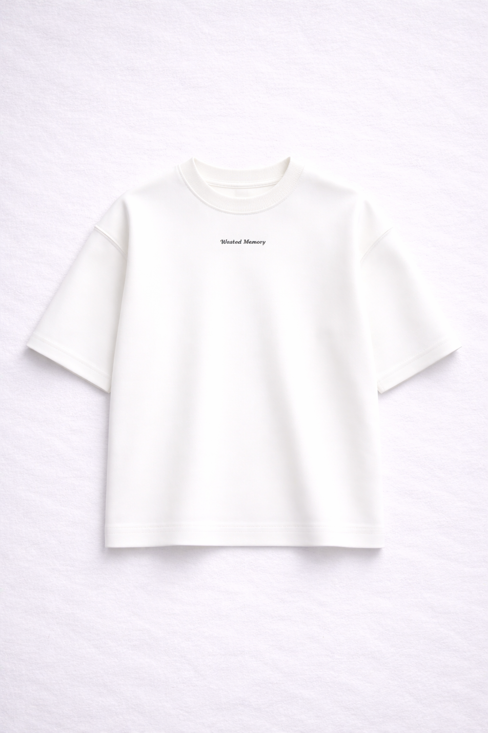 Shift | Cropped White Scuba Tee