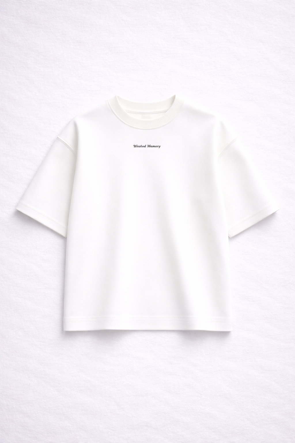 Shift | Cropped White Scuba Tee