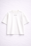 Shift | Cropped White Scuba Tee