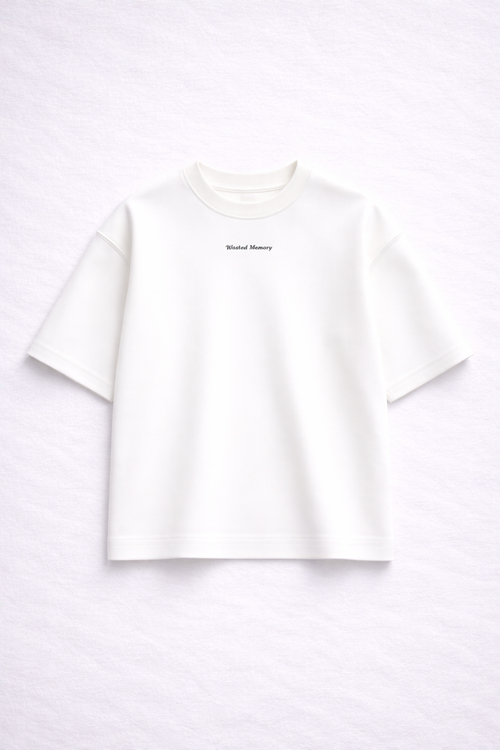 Shift | Cropped White Scuba Tee