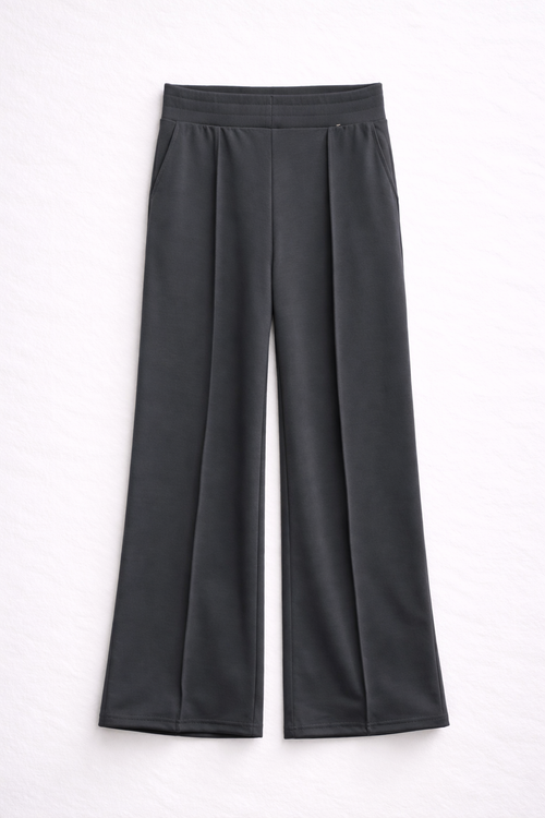 Contour | Grey Bootcut Scuba Track Pant
