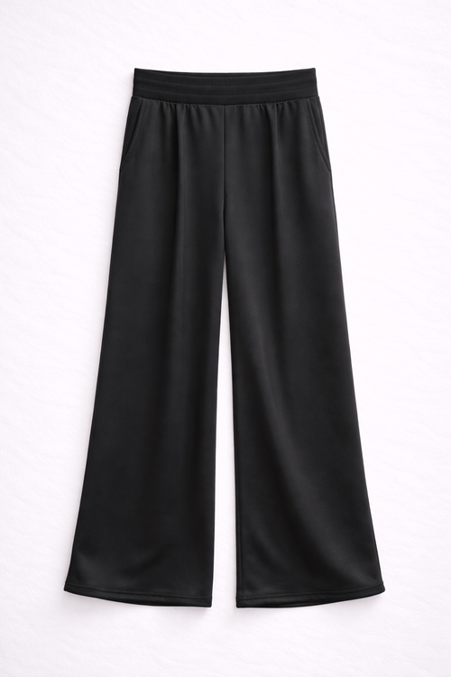 Arc | Black Bootcut Scuba Track Pant