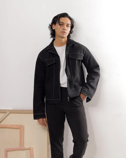Elvis | White Striped Denim