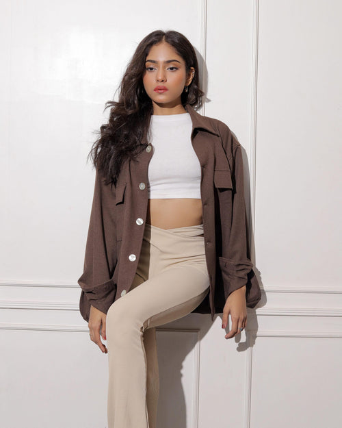Monet | Brown Overshirt