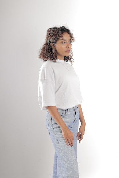 Florid | White Unisex Oversized Tee