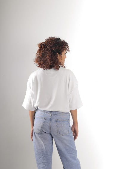 Florid | White Unisex Oversized Tee