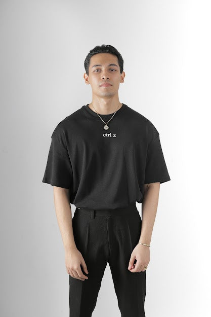 Onyx | Black Unisex Oversized Tee