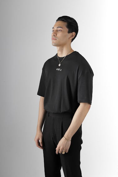 Onyx | Black Unisex Oversized Tee