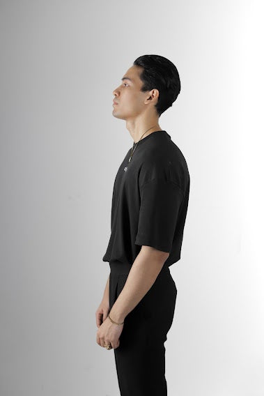 Onyx | Black Unisex Oversized Tee