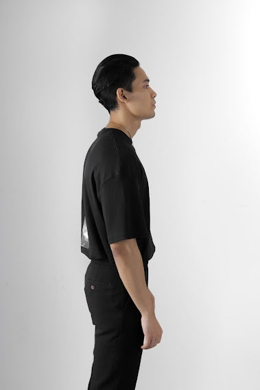 Onyx | Black Unisex Oversized Tee