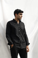 Charcoal Oxford | Black Shirt