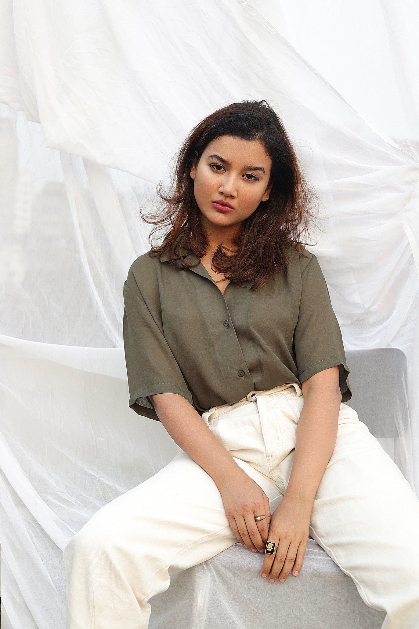 Sage Cuban | Olive Shirt