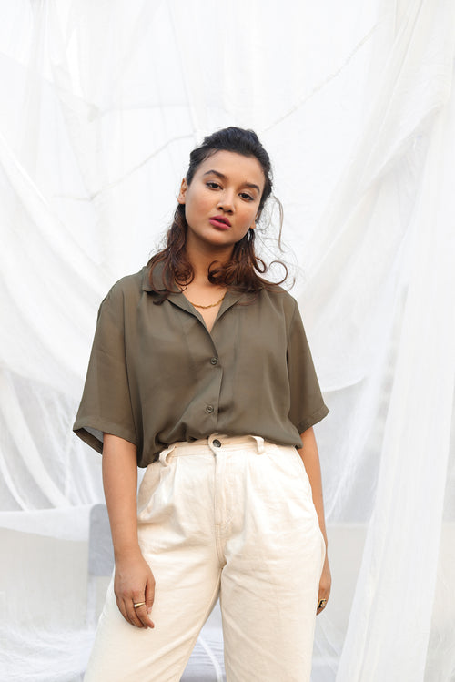 Sage Cuban | Olive Shirt
