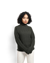 Foucault | Olive Turtleneck