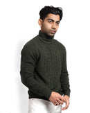 Foucault | Olive Turtleneck