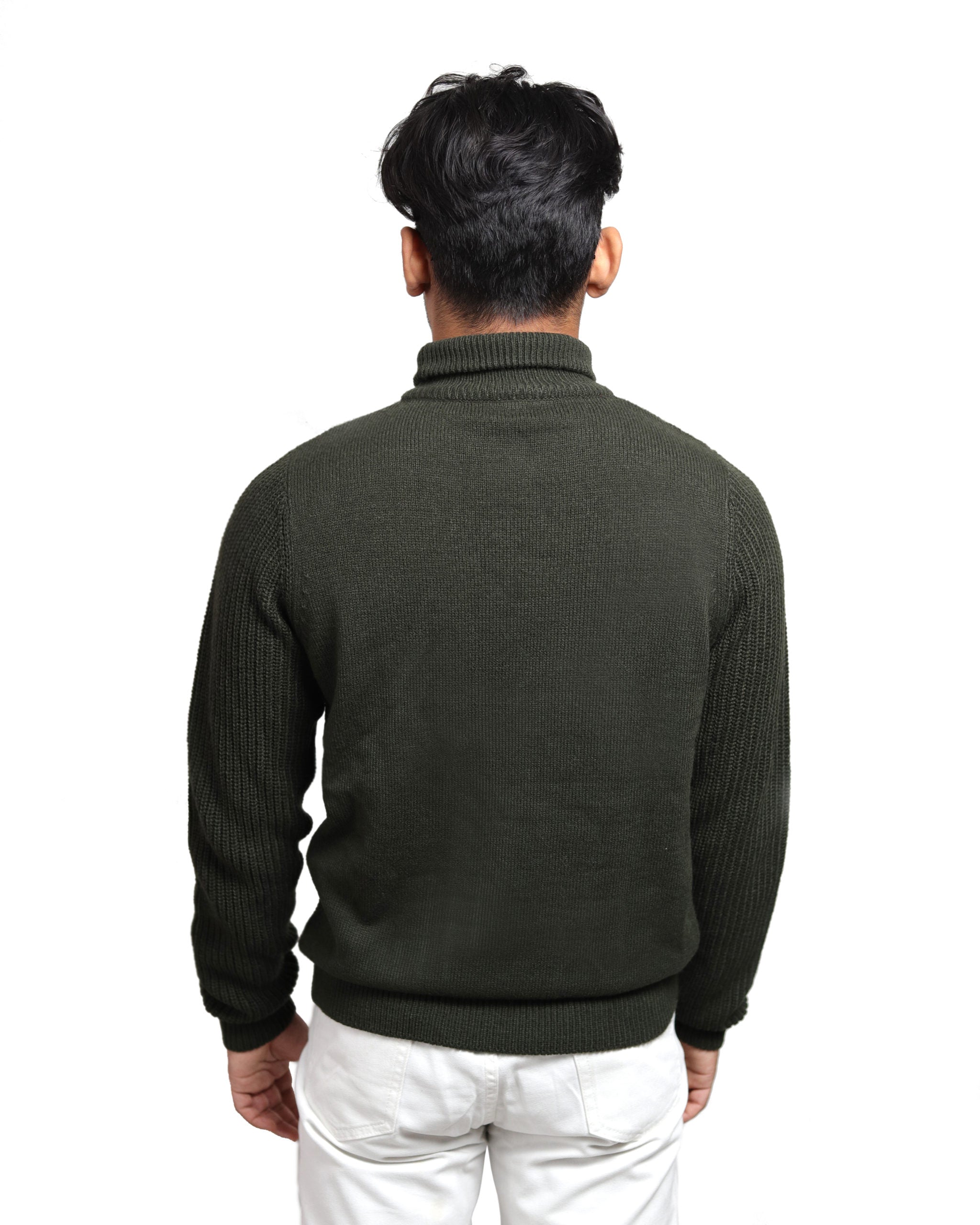 Foucault | Olive Turtleneck
