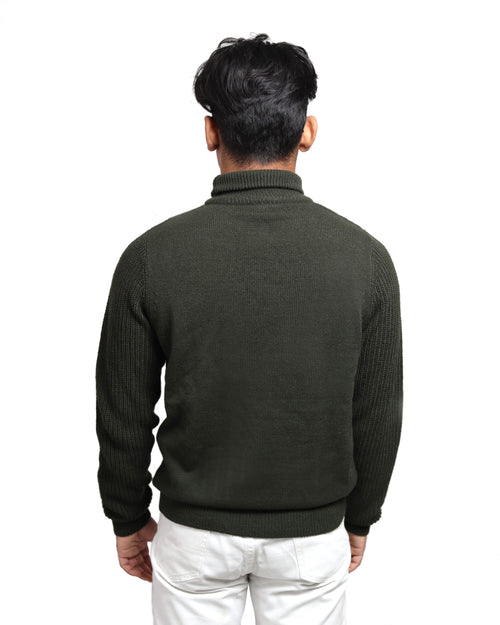 Foucault | Olive Turtleneck