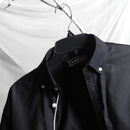 Charcoal Oxford | Black Shirt