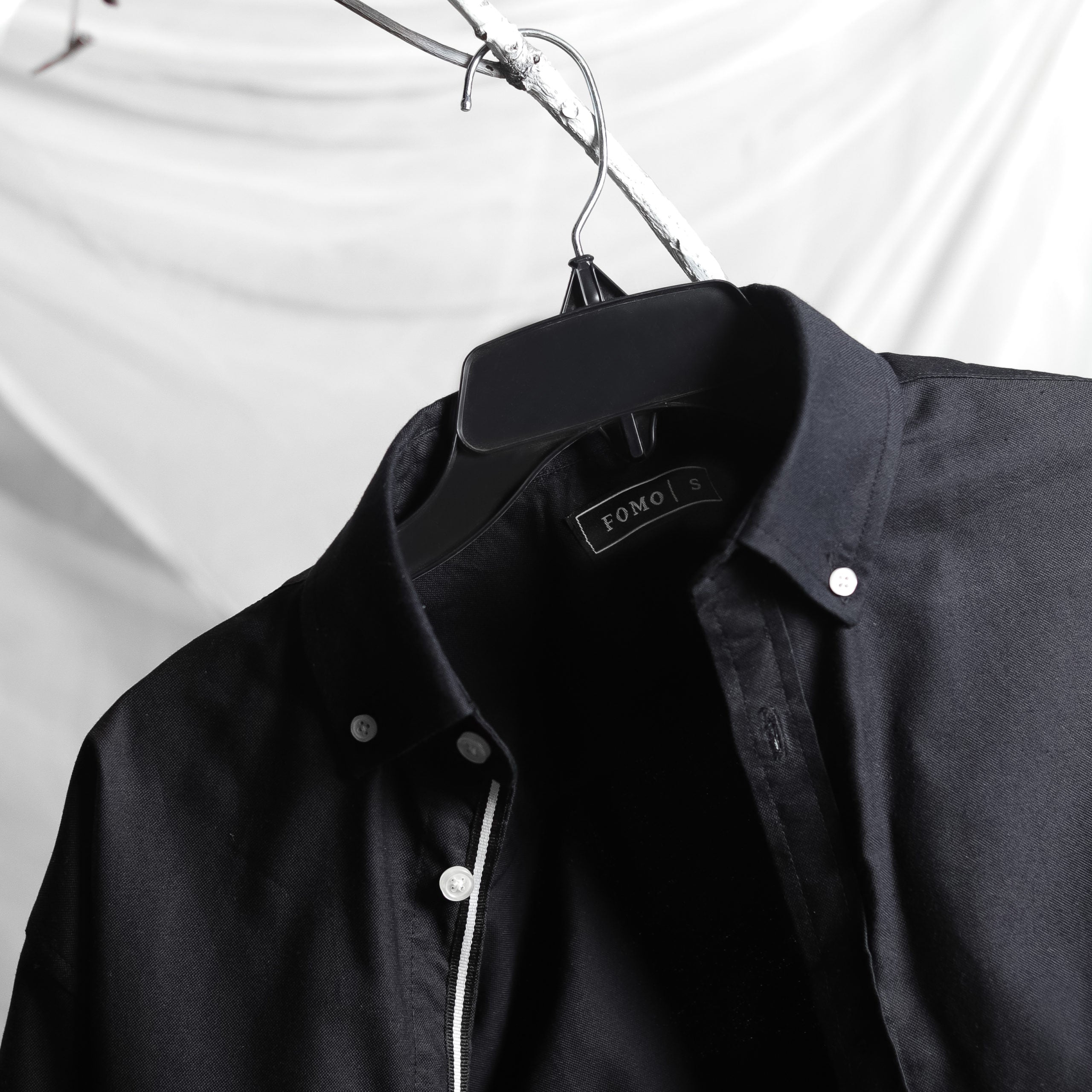 Charcoal Oxford | Black Shirt