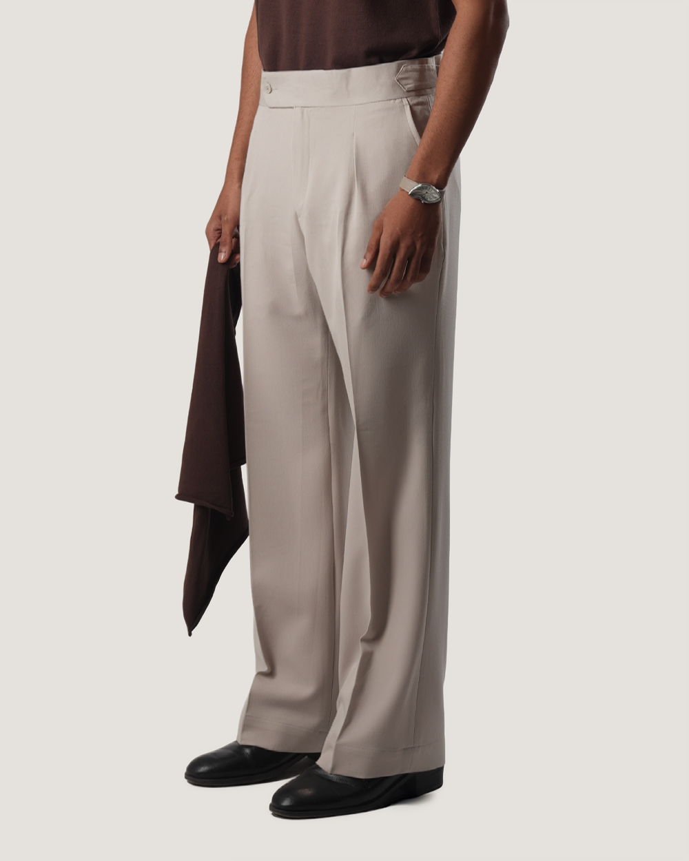 Ivory | Off-White Wide-Leg Trouser