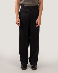 LEDGER | Marine Cuffed Pinstripe Trouser