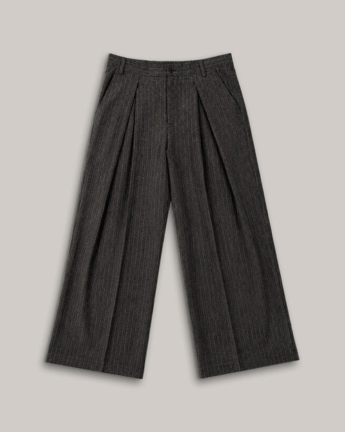 MARLOWE | Charcoal Pinstripe Formal Trouser