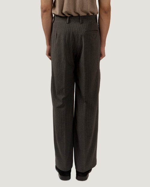 MARLOWE | Charcoal Pinstripe Formal Trouser