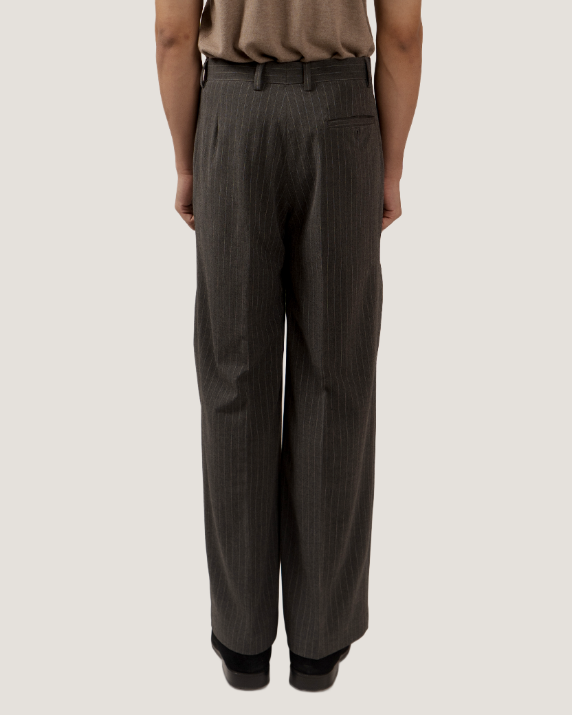 MARLOWE | Charcoal Pinstripe Formal Trouser