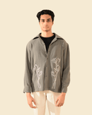 Masahru | Grey Full Sleeve Shirt