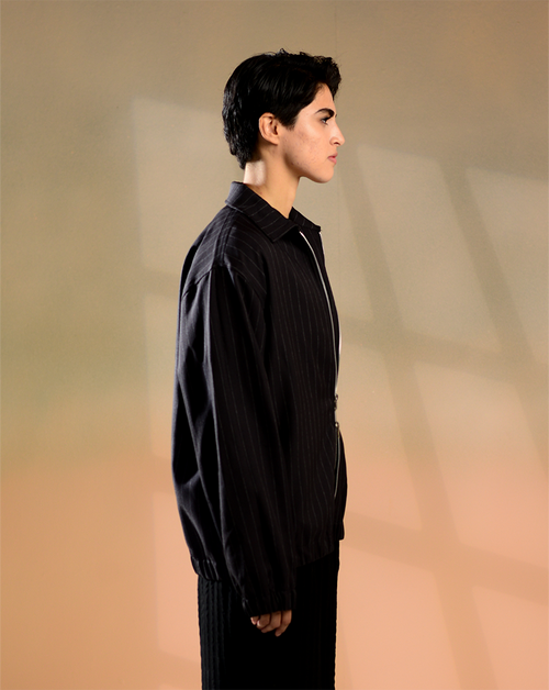 Mason | Charcoal Pinstripe Shacket