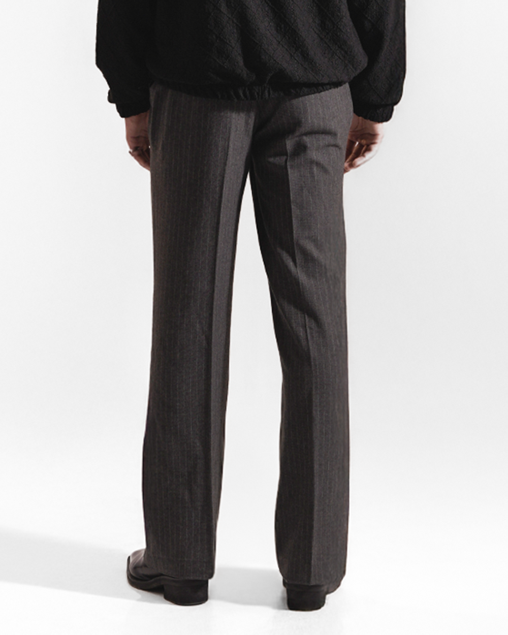 MERCER | Pinstripe Wide Leg Trouser