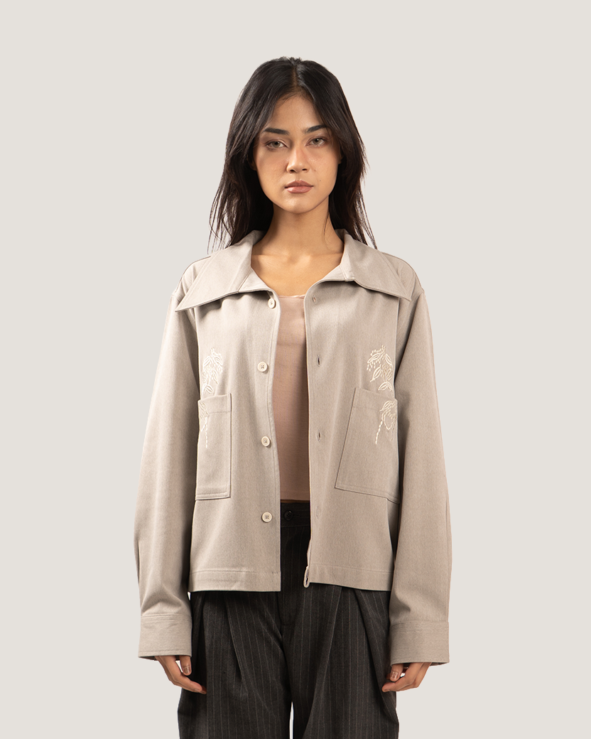 MERCER | Stone Embroidered Overshirt