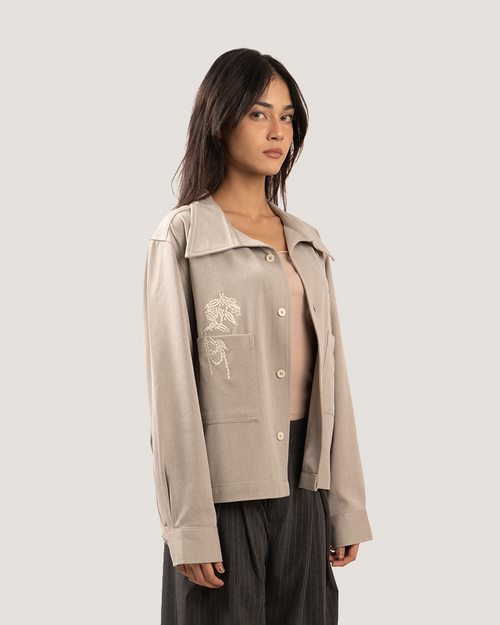 MERCER | Stone Embroidered Overshirt